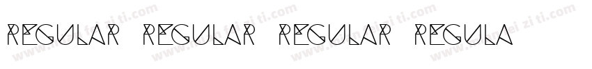 Regular Regular(Regular Regular)字体转换